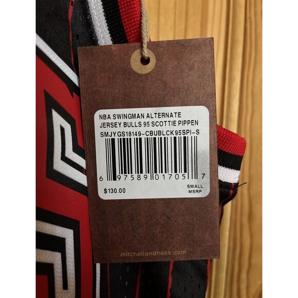 Mitchell & Ness NBA Swingman Bulls Scottie Pippen Alternate Jersey 95-96 Size S - Picture 11 of 11